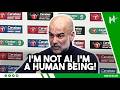 I M NOT AI I M A HUMAN BEING Pep Guardiola Arsenal 0 2 Man City