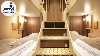 $93 Cheapest room on japan overnight sleeper ferry 😴🛳 12 hours boat trip｜Osaka to Beppu｜ screenshot 1