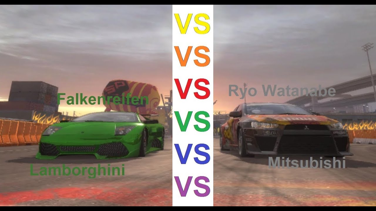 Need for Speed Pro Street Final Race Lamborghini Murcelago vs. Mitsubishi Lancer Evo X
