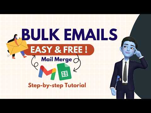 Send Bulk Emails FREE with Gmail & Google Sheet - Mail Merge ✉️