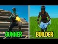 1 person builds, 1 person shoots (duo challenge)