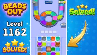 Beads Out - Level 1162 Walkthrough 🧩 | Solution & Gameplay (Voodoo) 🔴