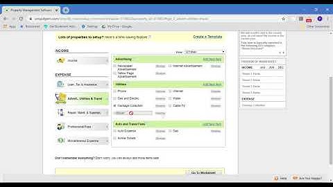Property and Worksheet Setup