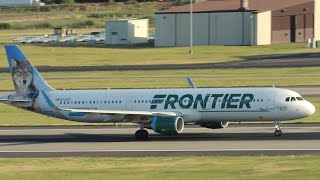 *FIRST EVER* Frontier Airlines Airbus A321-211 [N704FR] takeoff from PDX