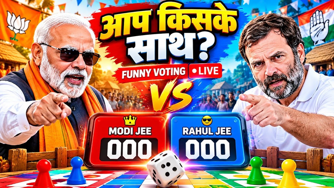 🔴 Funny Voting Live | Navin Dangal Modi vs Rahul 🔥Ludo Voting Challenge ...