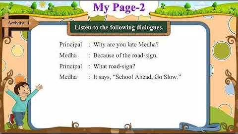 STD 5 English Sem 2 | My Page 2 Activity 1 | Text with Animation