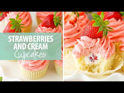 Video: Cupcakes Med Jordbærkrem