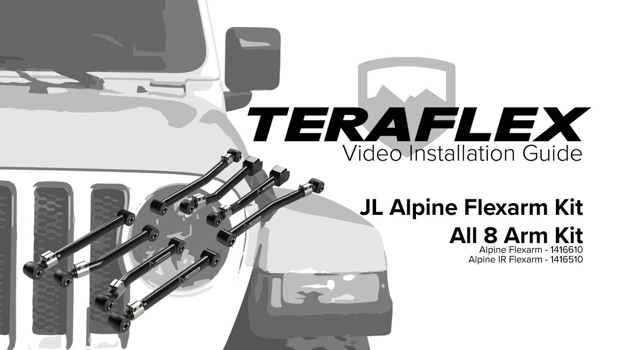Teraflex JL/JLU: Alpine Control Arm Kit - Front Upper Adjustable