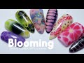 Blooming nails: Efecto reptil, hongos y acuarela