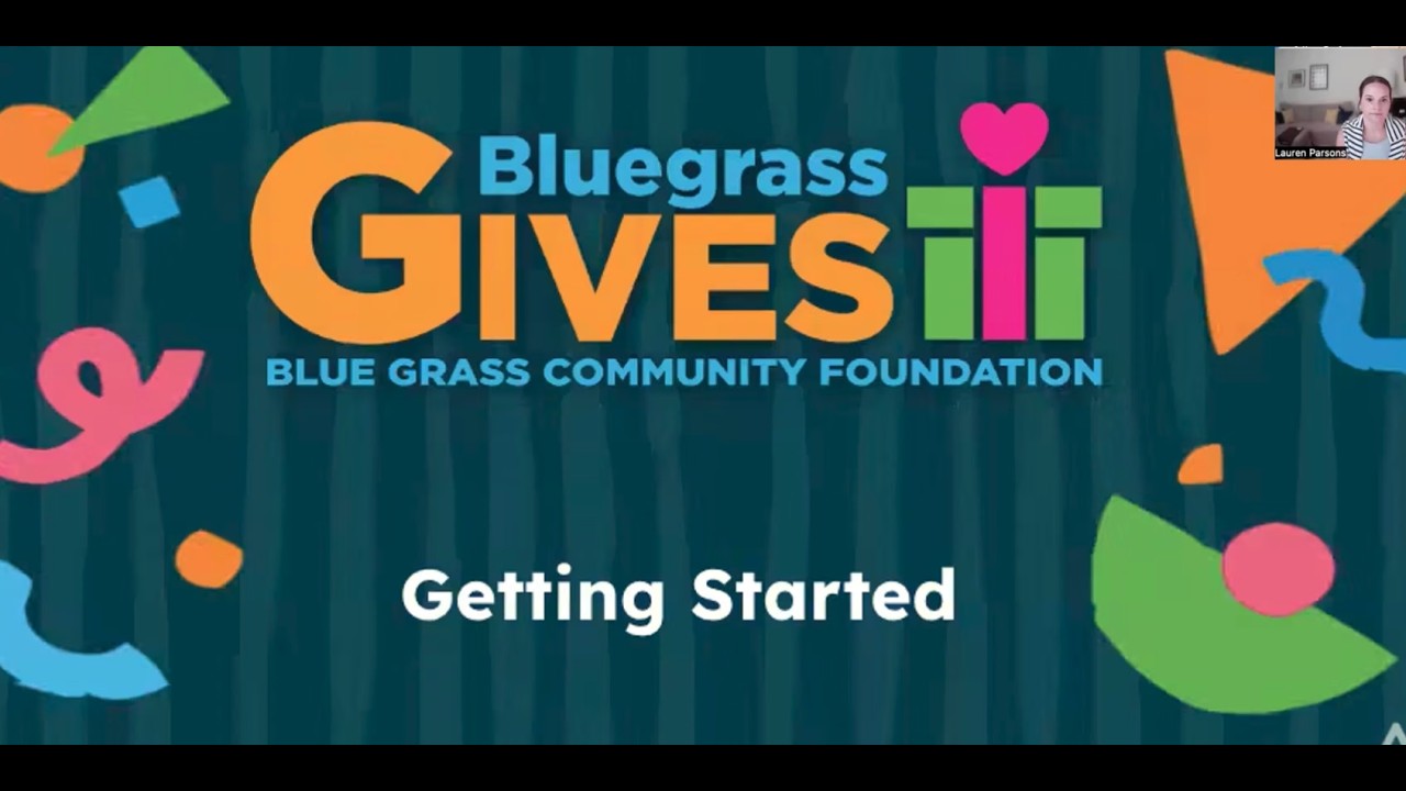 Thumbnail for Bluegrass Gives 2026 Getting Started Webinar