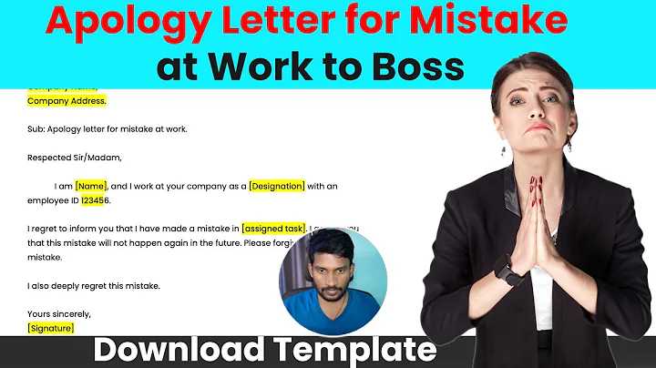 Apology Letter for Mistake at Work to Boss