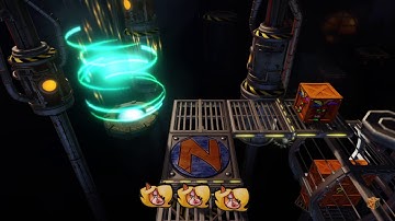 Crash Bandicoot N Sane Trilogy - 100% Walkthrough Part 22 - Generator Room - Orange Gem