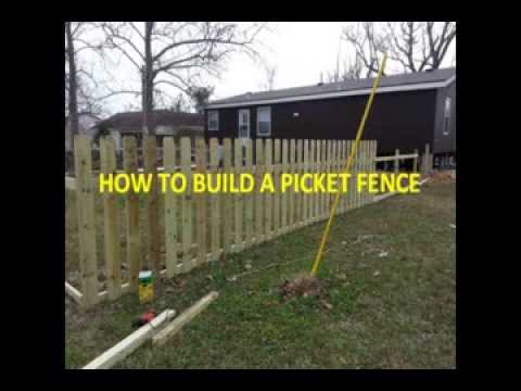 How To Build A Picket Fence By Yourself Diy Custom You How To Build A Picket Fence By Yourself Diy Custom