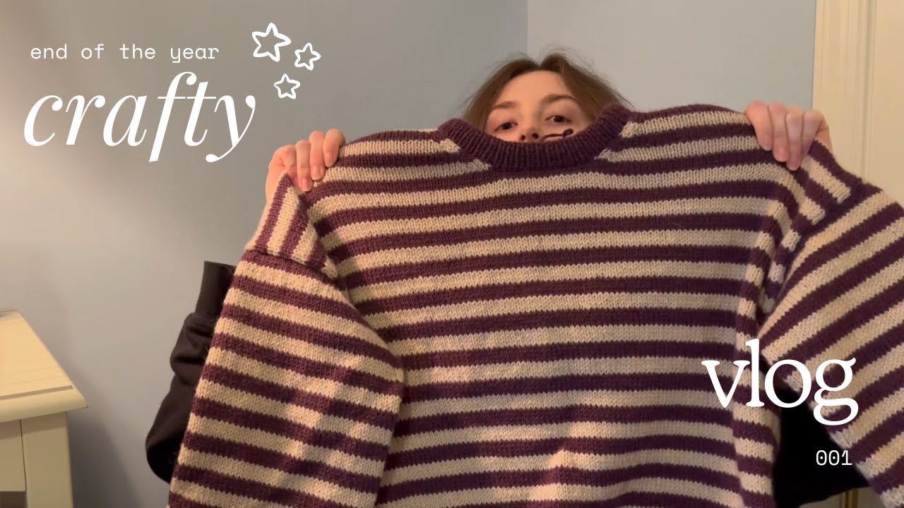 crafty vlog 001: mainly featuring my olga sweater⋆.𐙚 ̊