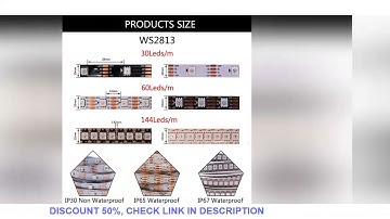 WS2812B WS2811 WS2813 WS2815 5050 RGBIC Smart LED Strip WS2812 Individually Addressable IC 30/60/144
