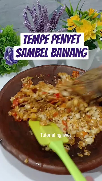 Tempe penyet recipe with onion sauce