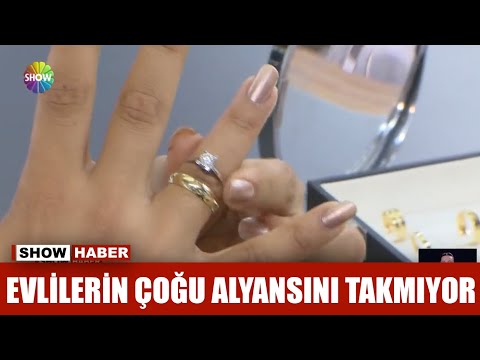 Evlilerin çoğu alyansını takmıyor