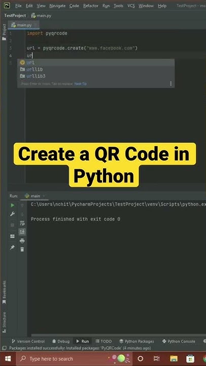 Create a QR Code in Python - YouTube