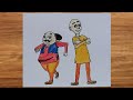 | Motu Patlu Drawing Easy | How To Draw Motu Patlu | Motu Patlu Drawing And Colouring | #motupatlu