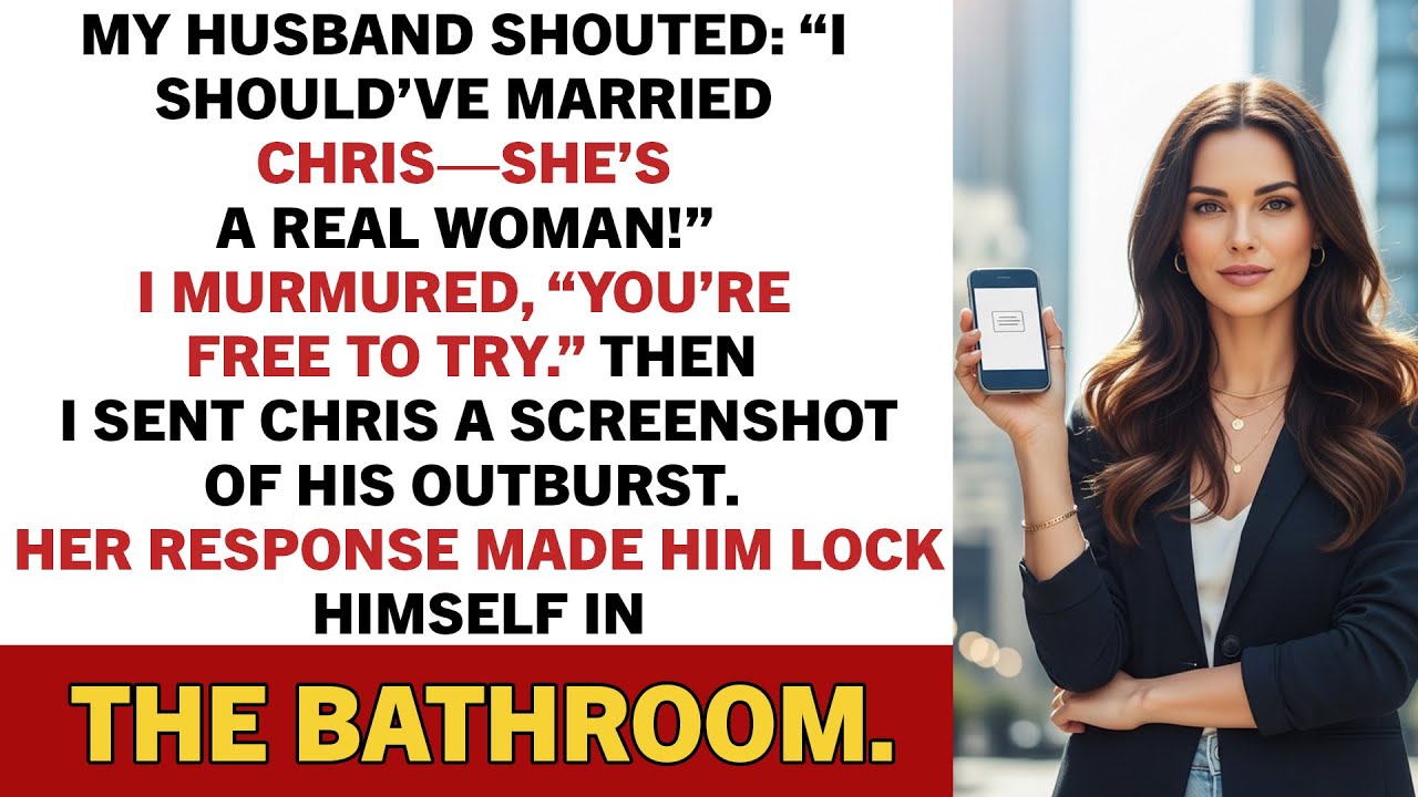 My husband screamed: “I wish I’d married Chris instead — at least she’s a real woman!”