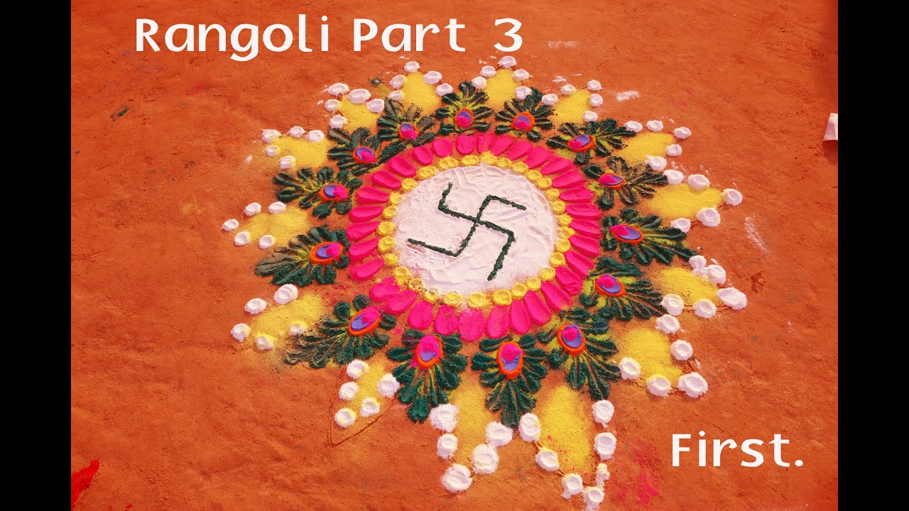 Happy Tihar ||Rangoli part 3|| Beautiful Rangoli - YouTube