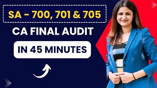 SA 700 | SA 701 | SA 705 | CA FINAL AUDIT | CA FINAL AUDIT NEW SYLLABUS | CA FINAL REVISION |