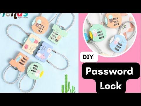 DIY Password Combination Lock / How to make Combination Password Lock With Cardboard