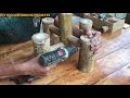 DIY Easy Rustic Bamboo Outdoor Coffee Table // Bamboo Art, Woodworking