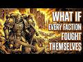 What If Every Faction Went To War With ITSELF? | Warhammer 40k Lore