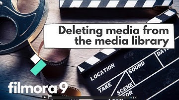 Deleting media from the Media Library - Filmora video editing tutorials