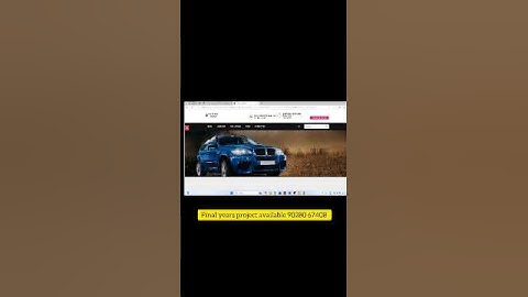 car rental system ||final years project ||#shorts#short#finalyearproject