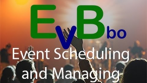 Evebbo - Event scheduling and managing application (Web and Android)