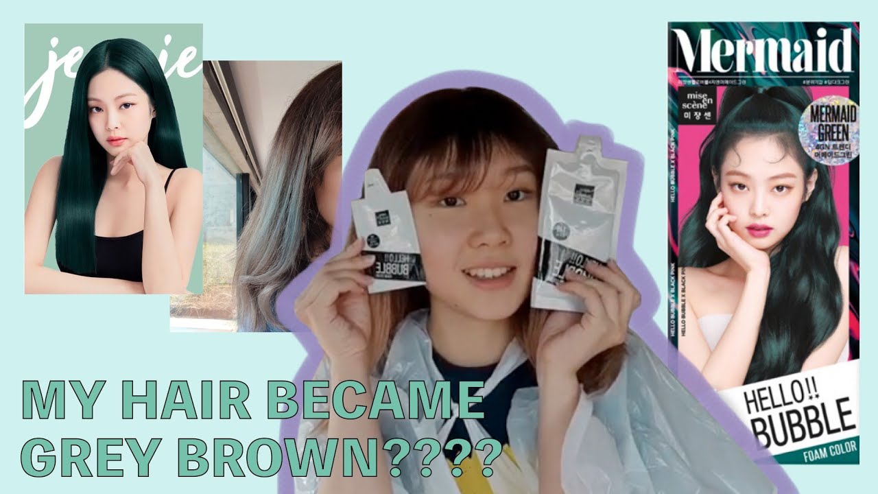 Hello Bubble Mise En Scene Mermaid Green Review (Cat Rambut BLACKPINK