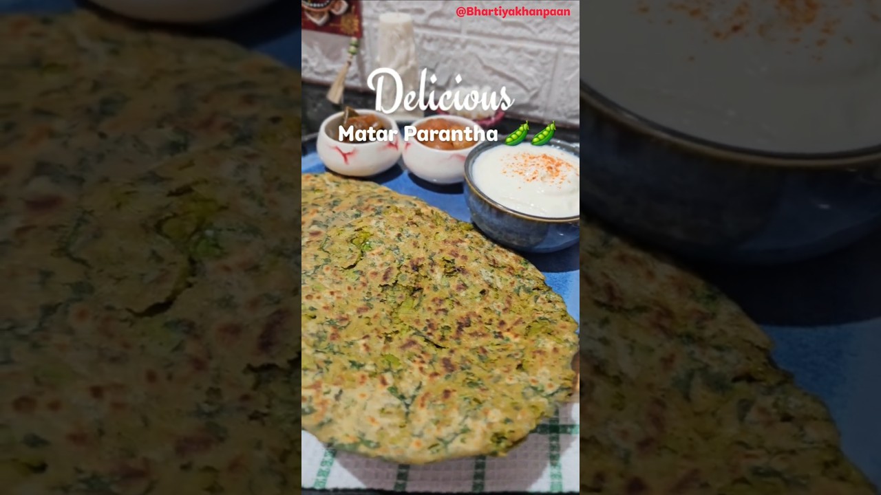 The Thinnest Crust, The Most Stuffing: Ultimate Matar Paratha 🫛🫛 | 10Min Breakfast