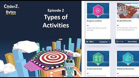 CoderZ Bytes EP2 - Types of Activities