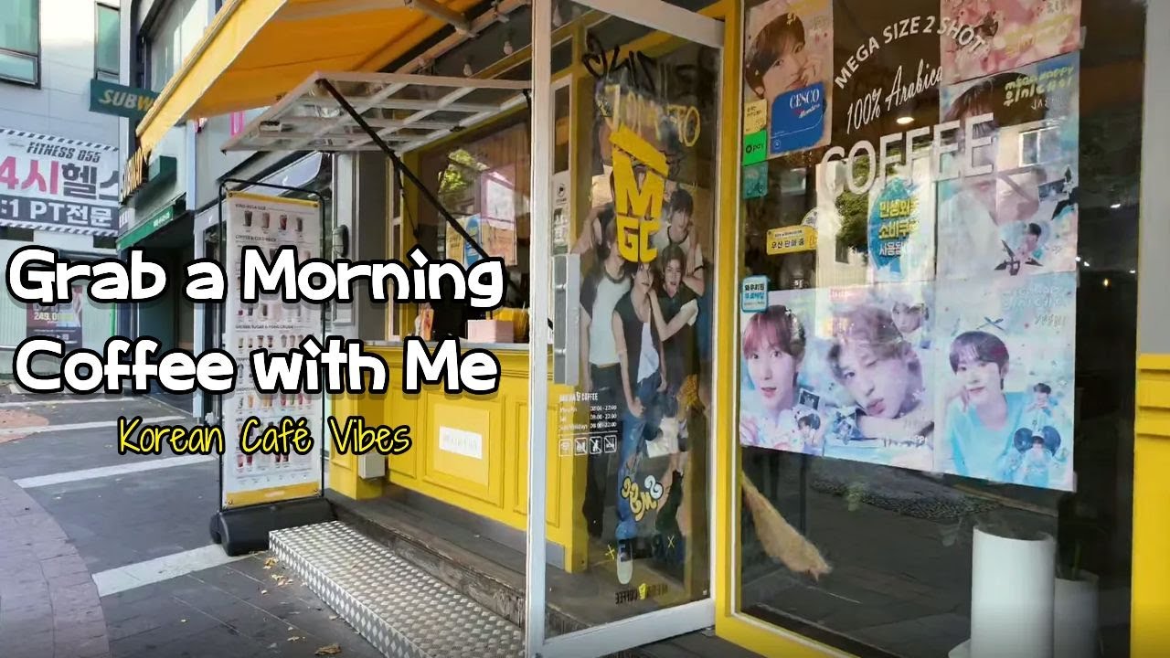 Grab a Morning Coffee with Me ☕ | Korean Café Vibes & Everyday Culture