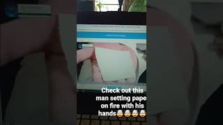 Man Sets Paper On Fire With Just His Hands Watch
