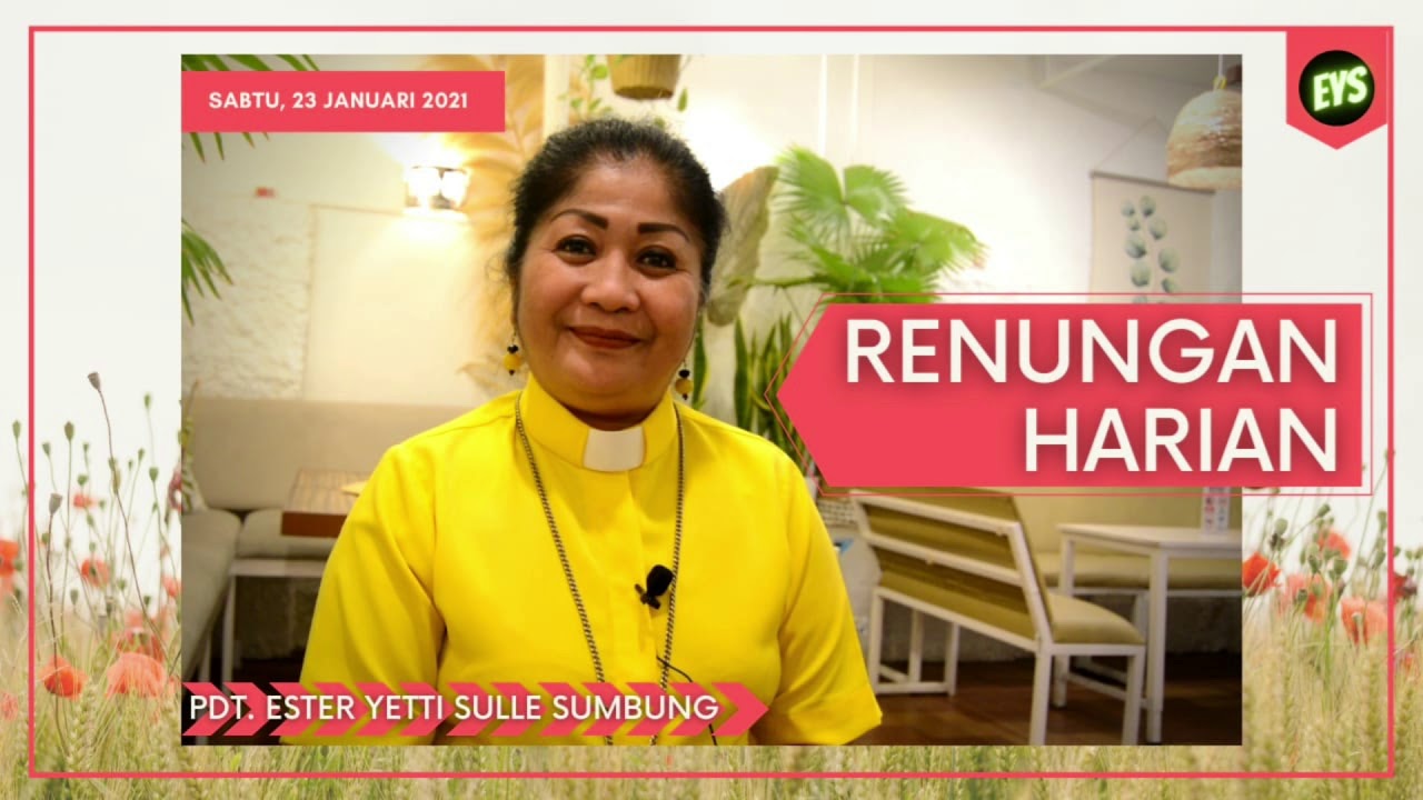 Renungan Harian Sabtu 23 Januari 2021 Youtube