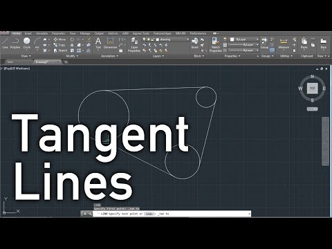 AUTOCAD - TANGENT LINES in Under a Minute