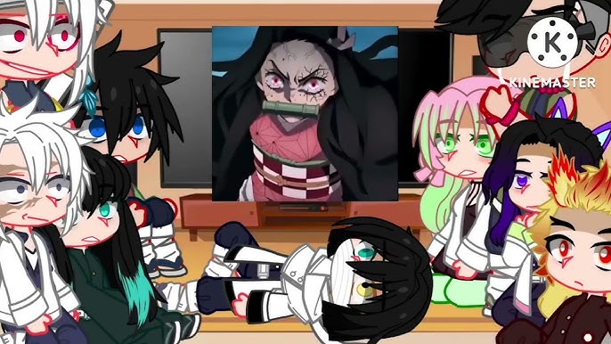 Hashira and Tanjiro + Nezuko react to Nezuko, AMV -- Demon Slayer -- Gacha  Club -- 