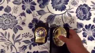 LAPD and NYPD detectives badges