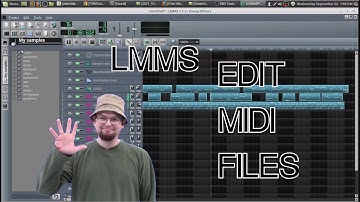 Edit Midi Files - LMMS Linux MultiMedia Studio