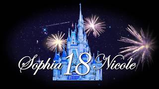 Real Disney Castle Themed Animated Monogram