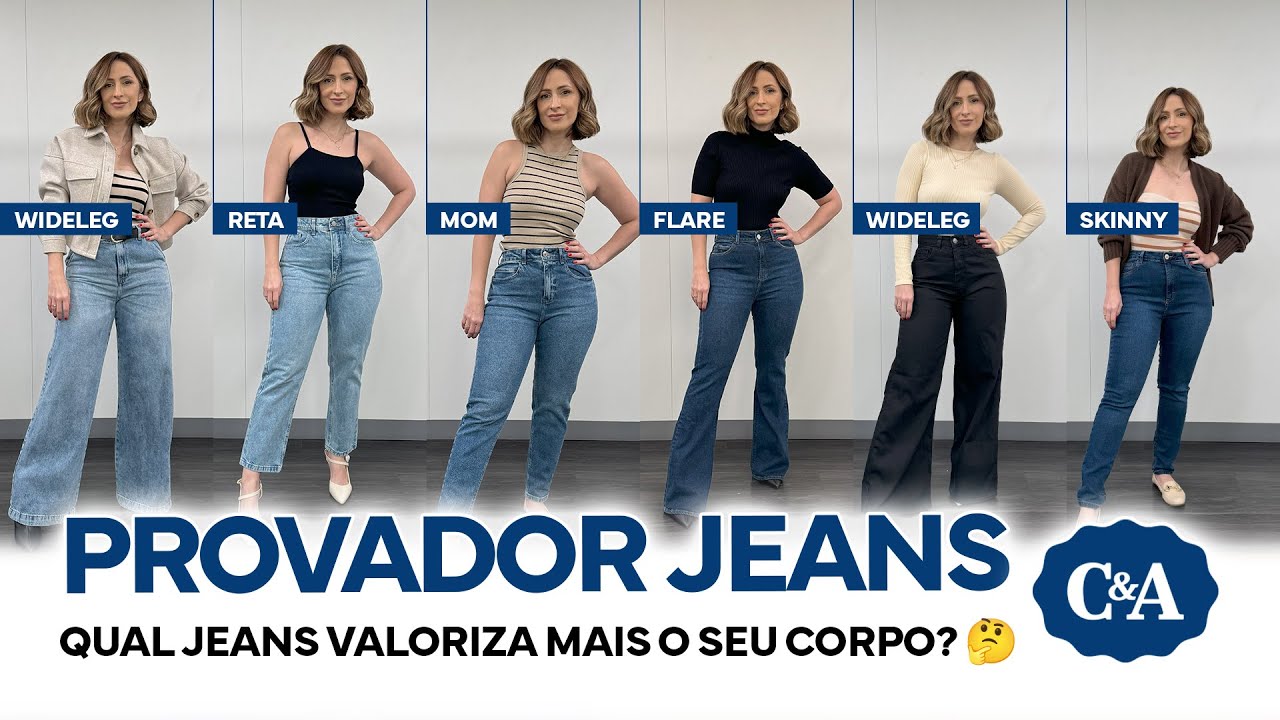 PROVANDO JEANS NA C&A - A MELHOR CALÇA PRO SEU CORPO