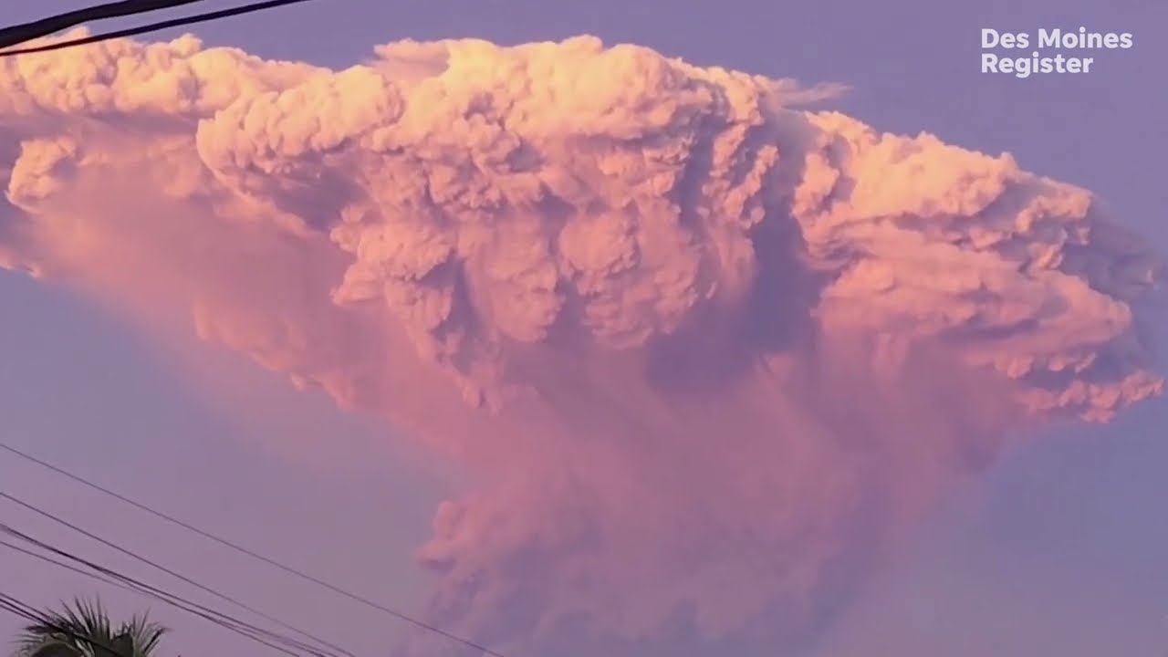 Indonesia volcano erupts: Raw footage shows incredible Mount Lewotobi Laki Laki ash tower
