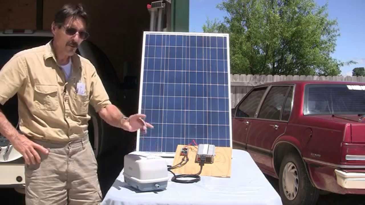 Solar Pond Aeration no batteries Missouri Wind and Solar