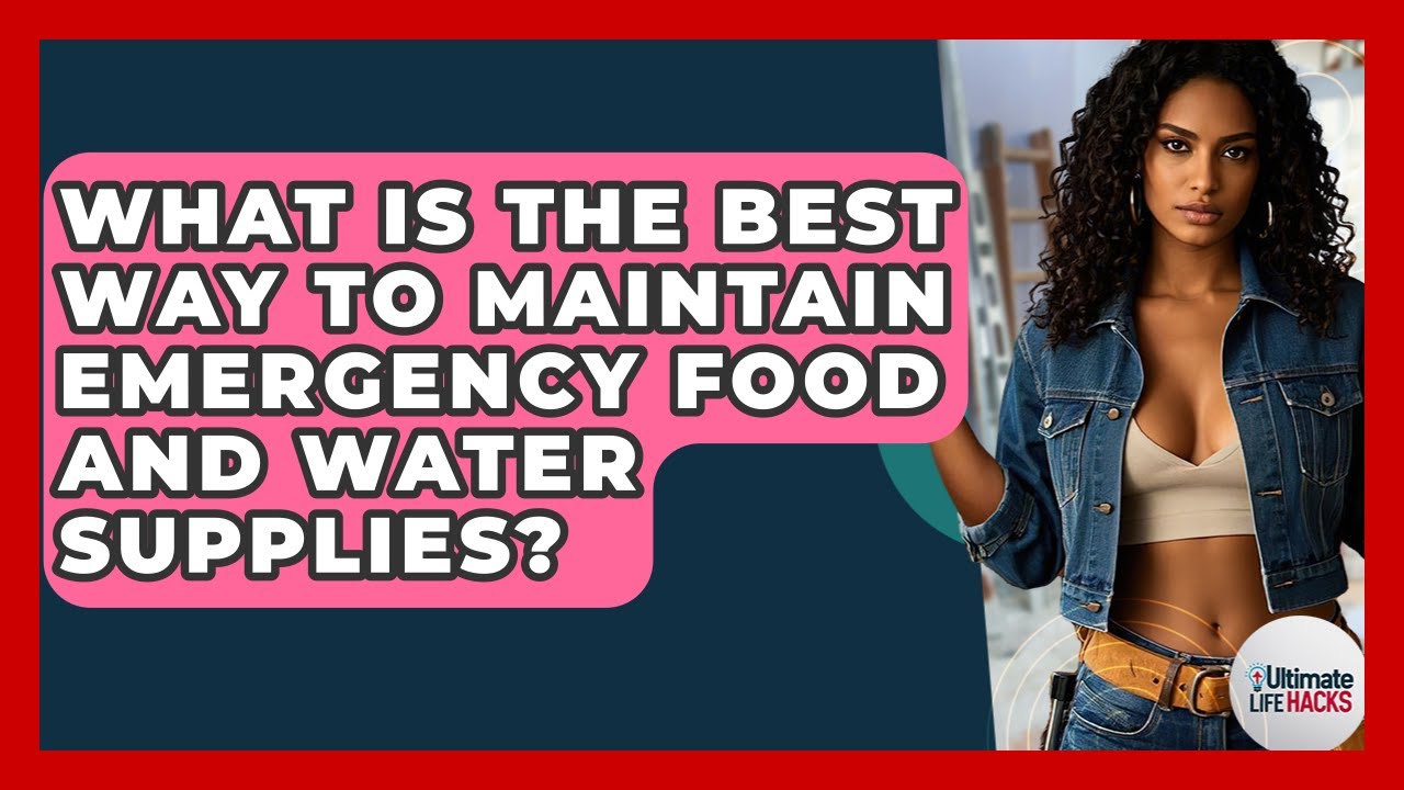 What Is The Best Way To Maintain Emergency Food And Water Supplies? - Ultimate Life Hacks