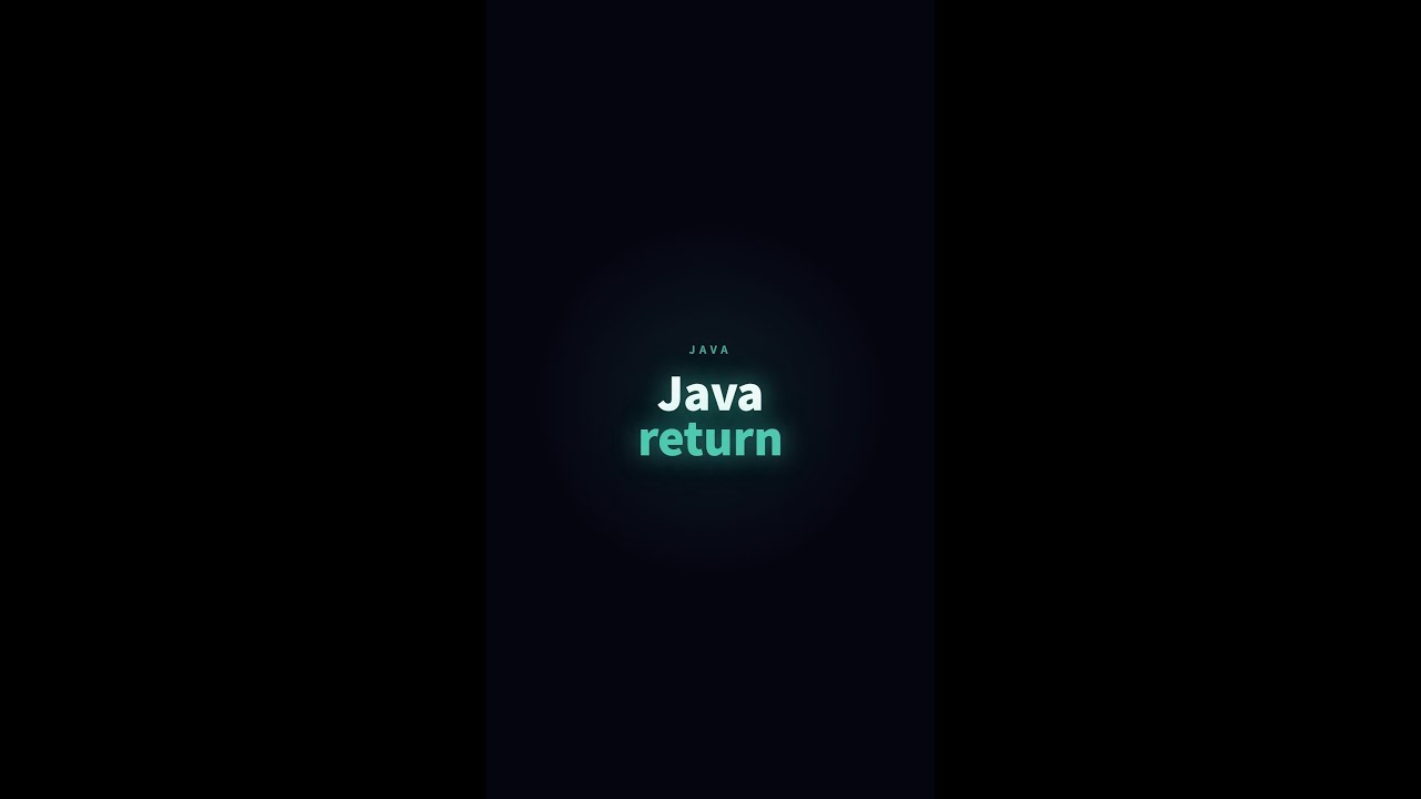 Java return — 함수에서 값 돌려받기 #Java #자바기초