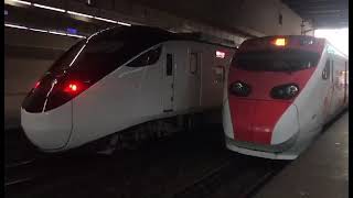 (1110914) 372次EMU3000型@_railway_0309 愛車新左營進站 和431次普悠猴新左營出站(由老蕭親自拍攝)