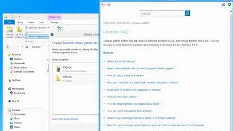 How to use Libraries in Windows 8.1?